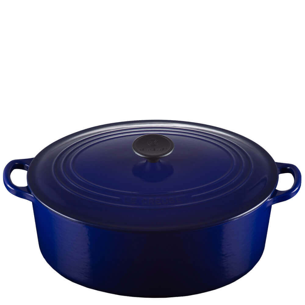 Le Creuset Indigo Cast Iron Oval Casserole 31cm